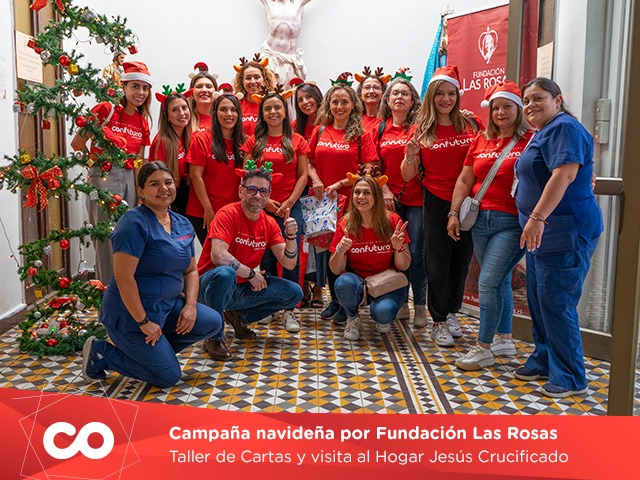 Voluntariado Confuturo llevó la Navidad a Fundación Las Rosas